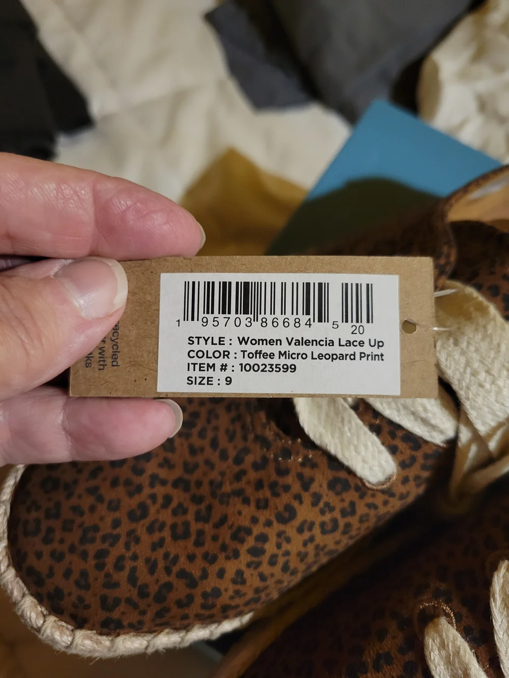 TOMS Women's Leopard Espadrille Platform Sneakers in Brown